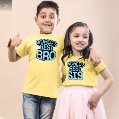 World's Best Bro Sis Matching T-shirts for Kids