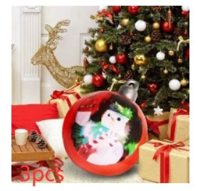 60cm PVC Inflatable Christmas Ornament Ball - Outdoor Giant Xmas Tree Decoration