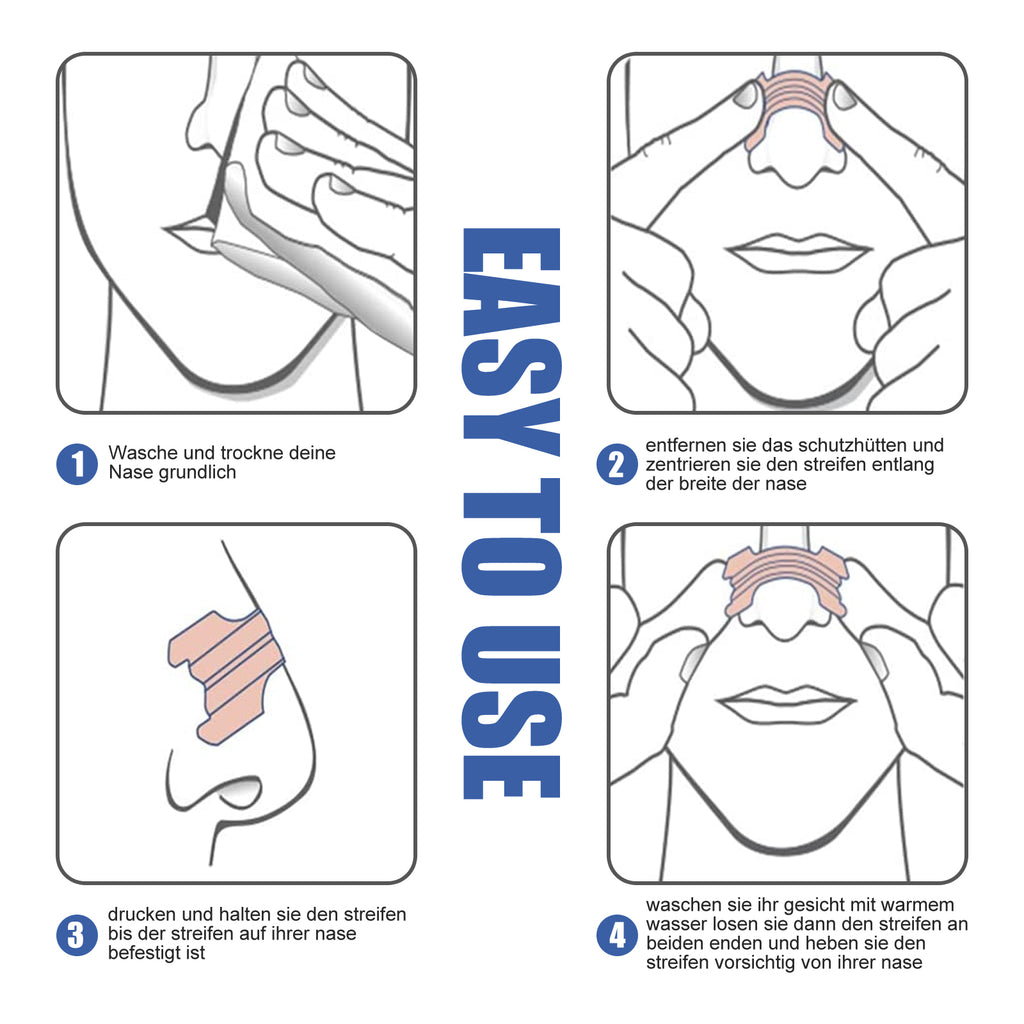 Magnetic nasal strips for breathing