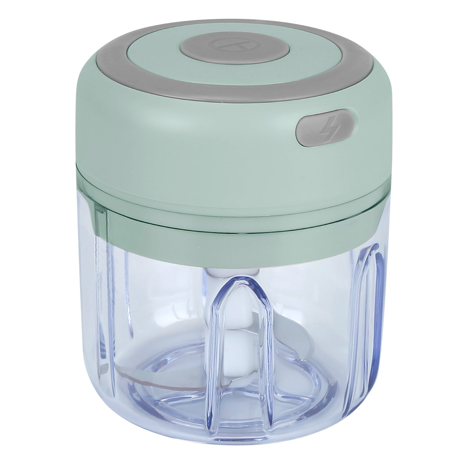 Mini Cordless Garlic Chopper 8.45oz - USB Rechargeable Food Processor for Onions, Ginger, Meat & Herbs