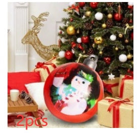 60cm PVC Inflatable Christmas Ornament Ball - Outdoor Giant Xmas Tree Decoration