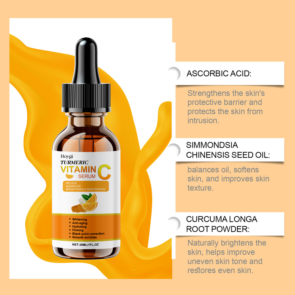 Hoygi Vitamin C Facial Essence – Hydrating, Brightening & Anti-Wrinkle Face Oil for Firm, Glowing Skin