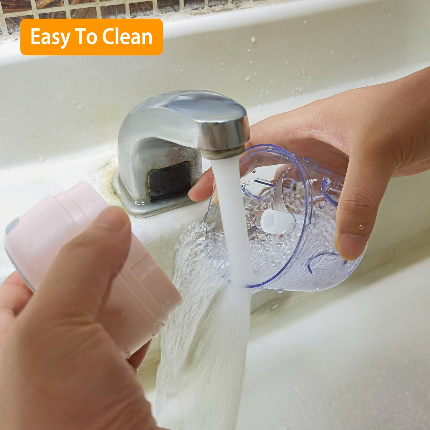 Mini Cordless Garlic Chopper 8.45oz - USB Rechargeable Food Processor for Onions, Ginger, Meat & Herbs