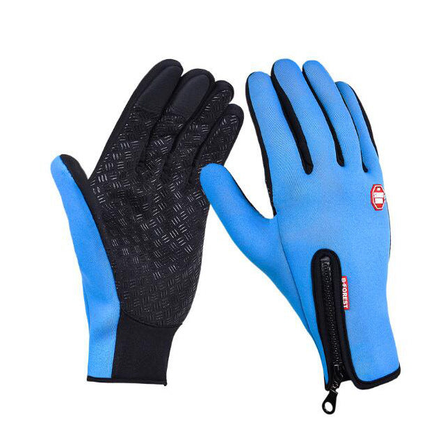 Winter Touchscreen Motorcycle Gloves – Waterproof Fleece