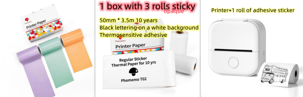 Portable Bluetooth Mini Thermal Label Printer – Home Photo, Student Wrong Question & Price Tag Printer