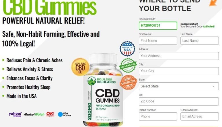 Boulder Highlands CBD Gummies Review – Get Rid of Stress and Tension!
